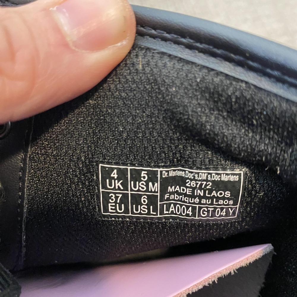 Dr. Martens Boots Womens Size 6 Pink Patent Leather Ankle Combat Zip 26772 Y2K - Picture 9 of 11